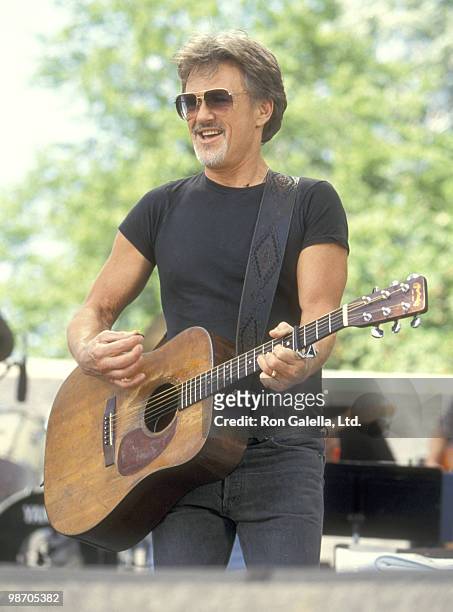 Musician/Actor Kris Kristofferson performs a Concert with The Highwaymen on May 23, 1993 at Central Park in New York City, New York.