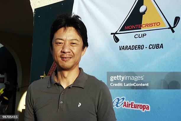 Japanese golf player Hiroki Arai poses for a photo during the 2nd Montecristo Cup at the Varadero Golf Club on April 24, 2010 in Varadero, Cuba.