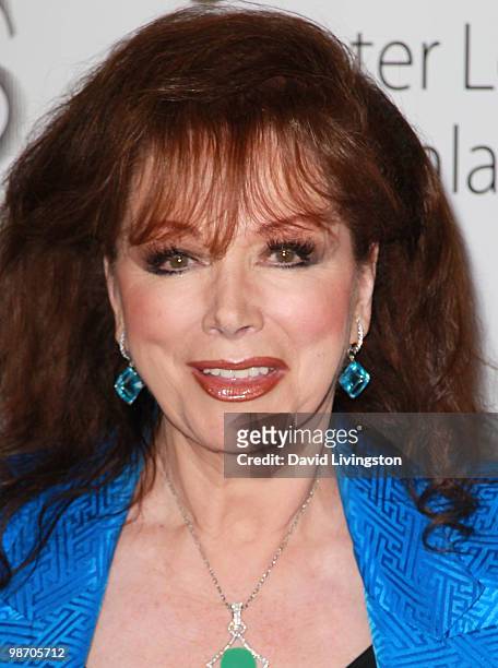 Author Jackie Collins attends the Big Brothers Big Sisters' Accessories for Success Spring Luncheon at the Beverly Hills Hotel on April 27, 2010 in...