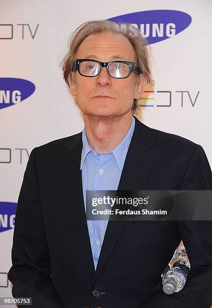 Bill Nighy attends the launch party for Samsung 3D Television at Saatchi Gallery on April 27, 2010 in London, England.