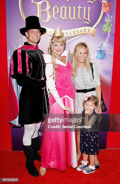 Media personality Elisabeth Hasselbeck and daughter Grace Hasselbeck join Princess Aurora and Prince Prince Phillip on the red carpet at the 50th...