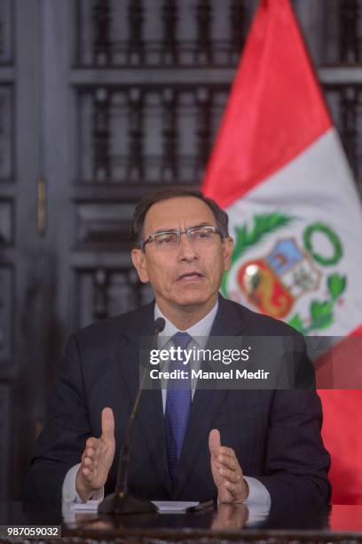 President of Peru Martín Vizcarra, ratified a fight against corruption and the firm support of the Government to those who denounce this type of...