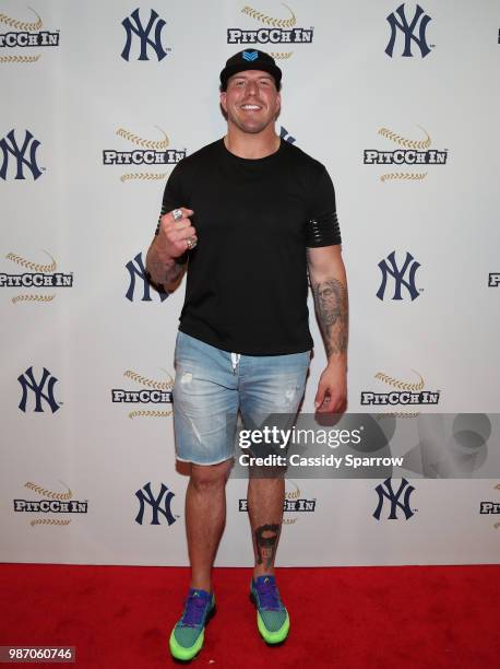 David Diehl attends CC Sabathia's PitCChIn Foundation Celebrity Softball Game at Yankee Stadium on June 28, 2018 in New York City.