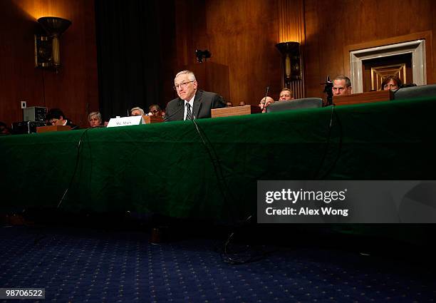 Assistant U.S. Labor Secretary for Mine Safety and Health Joe Main testifies during a hearing before the Senate Health, Education, Labor and Pensions...