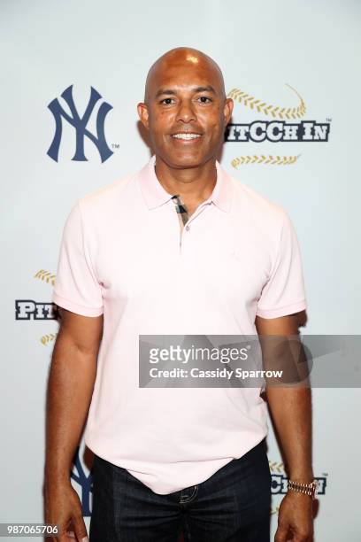 Mariano Rivera attends CC Sabathia's PitCChIn Foundation Celebrity Softball Game at Yankee Stadium on June 28, 2018 in New York City.