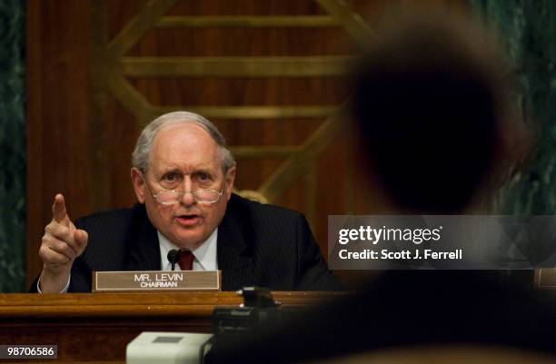 April 27: Senate Homeland Security and Governmental Affairs Subcommittee on Permanent Investigations Chairman Carl Levin, D-Mich., during the hearing...