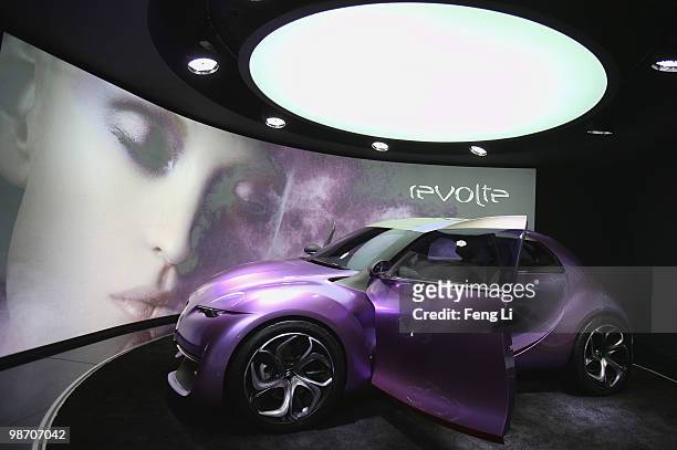 Citroen Revolte concept car is seen during the Beijing Auto Show on April 27, 2010 in Beijing of China. Major global automakers plan to unveil dozens...