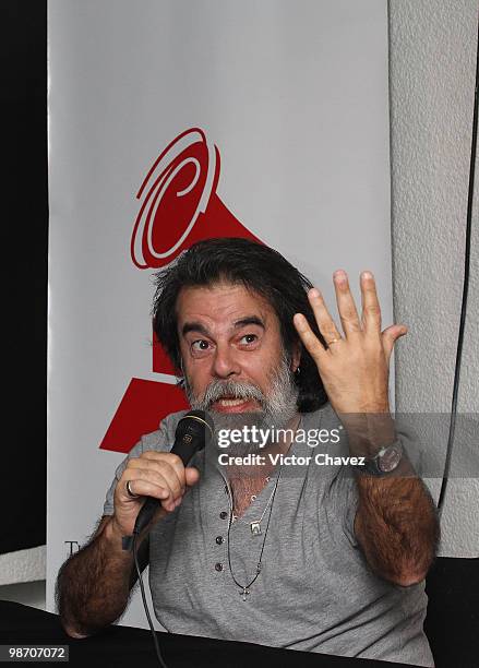 Musician and composer, Antonio Moogie Canazio attends the Grammy at Your School press conference at Academia De Musica - Fermatta on April 27, 2010...