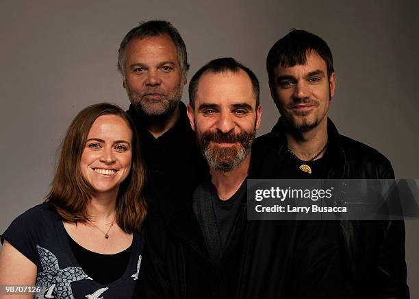 Actor Vincent D'Onofrio, producer Erika Hampson, actor David Rakoff and actor Jamie Harrold from the film "The New Tenants" attend the Tribeca Film...