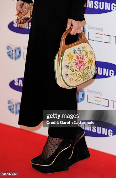 Laura Bailey arrives at the Samsung 3D Television party at the Saatchi Gallery, Duke of York's HQ on April 27, 2010 in London, England.