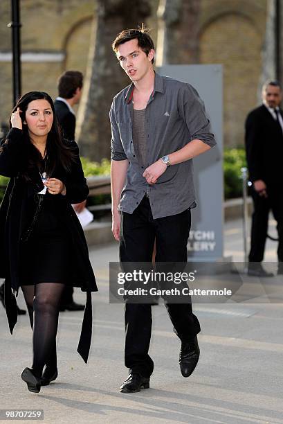 Nicholas Hoult arrives at the Samsung 3D Television party at the Saatchi Gallery, Duke of York's HQ on April 27, 2010 in London, England.