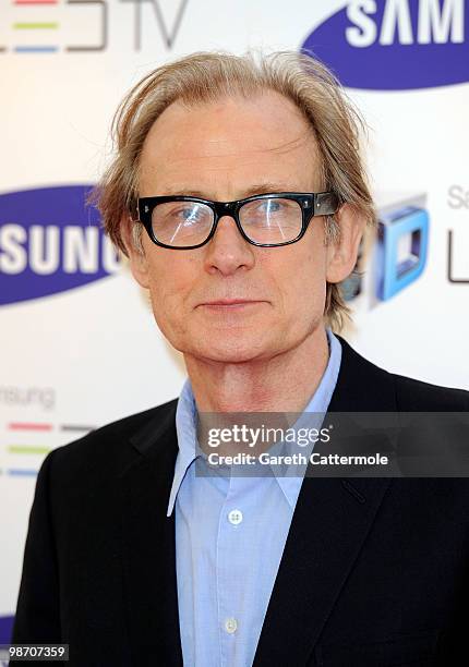 Bill Nighy arrives at the Samsung 3D Television party at the Saatchi Gallery, Duke of York's HQ on April 27, 2010 in London, England.