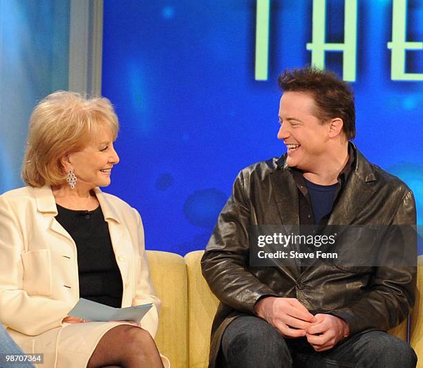 Brendan Fraser was a guest on "THE VIEW," Tuesday, April 27,2010 airing on the Disney General Entertainment Content via Getty Images Television...