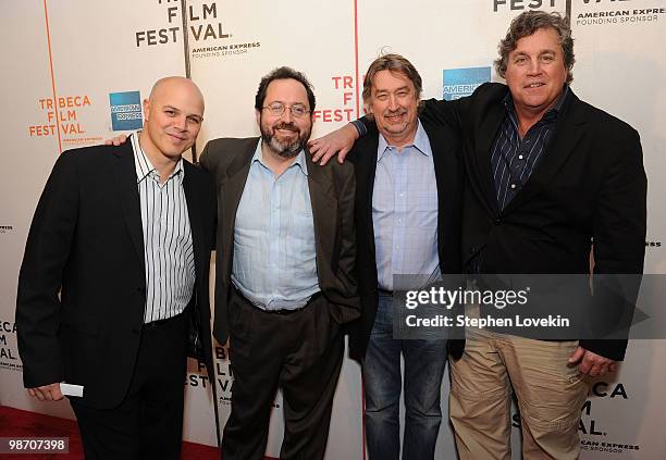 Producer Joey Rappa, Sony Picture Classics Co- Presidents Michael Barker and Tom Bernard with CCO of Tribeca Enterprises, Geoffrey Gilmore attend the...