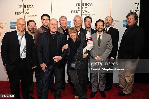 Producer Joey Rappa, Sony Pictures Classics Co-President Michael Barker, director Aaron Schneider, actor Robert Duvall, producer David Gundlach,...