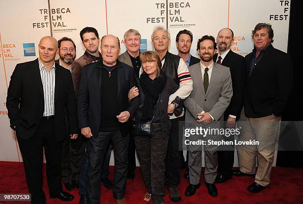 Producer Joey Rappa, Sony Pictures Classics Co-President Michael Barker, director Aaron Schneider, actor Robert Duvall, producer David Gundlach,...