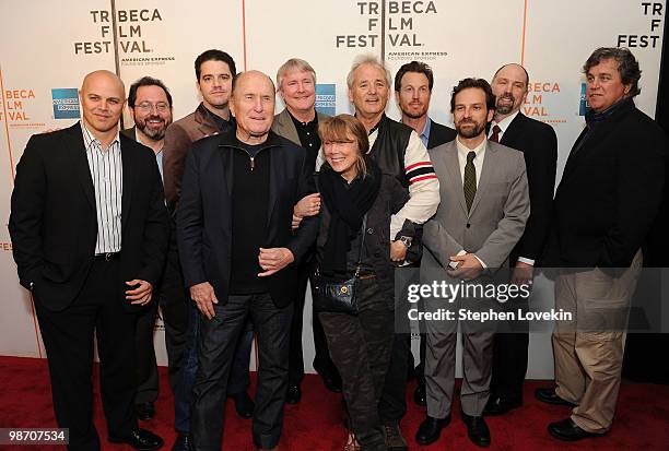 Producer Joey Rappa, Sony Pictures Classics Co-President Michael Barker, director Aaron Schneider, actor Robert Duvall, producer David Gundlach,...