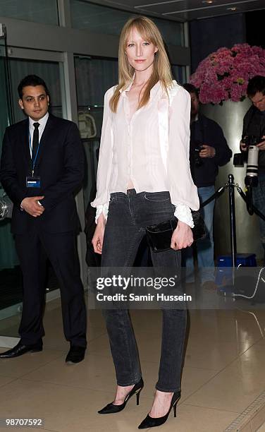 Jade Parfitt arrives for 'An Evening At Sanderson' at The Sanderson Hotel on April 27, 2010 in London, England.