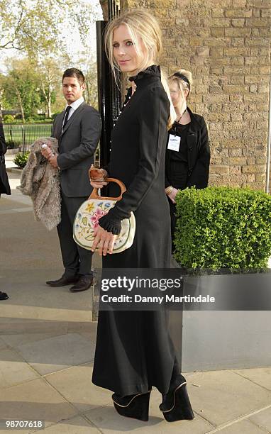 Laura Bailey attends the Samsung 3D Television party, at the Saatchi Gallery on April 27, 2010 in London, England.