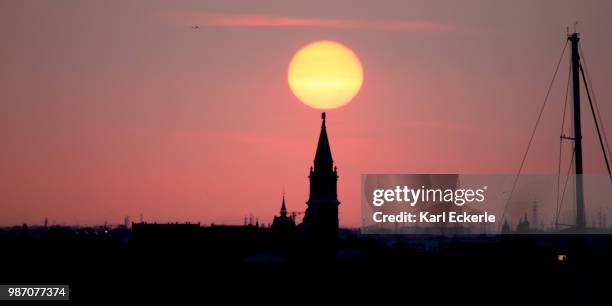 venedig sunset - venedig fotografías e imágenes de stock