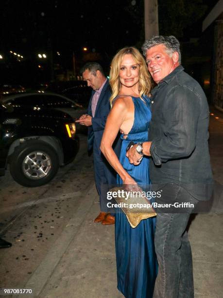 Taylor Armstrong and John H. Bluher are seen on June 28, 2018 in Los Angeles, California.