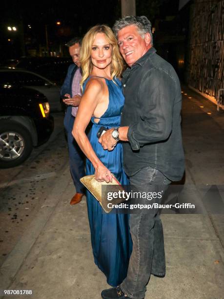 Taylor Armstrong and John H. Bluher are seen on June 28, 2018 in Los Angeles, California.