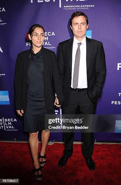 Summer Phoenix and actor Casey Affleck attends the premiere of "The Killer Inside Me" during the 2010 Tribeca Film Festival at the School of Visual...