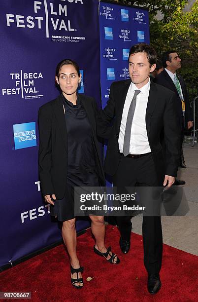 Summer Phoenix and actor Casey Affleck attends the premiere of "The Killer Inside Me" during the 2010 Tribeca Film Festival at the School of Visual...