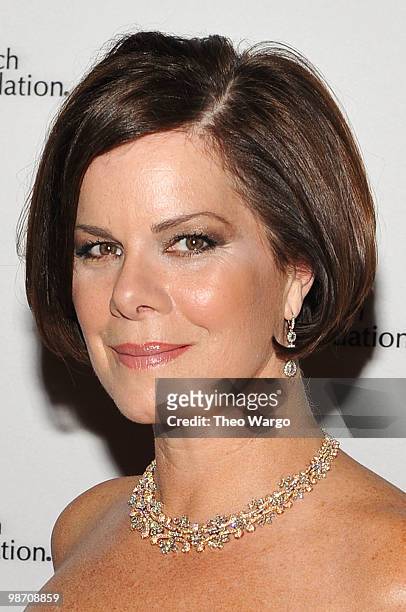 Actress Marcia Gay Harden attends the 2010 Breast Cancer Research Foundation's Hot Pink Party at The Waldorf=Astoria on April 27, 2010 in New York...