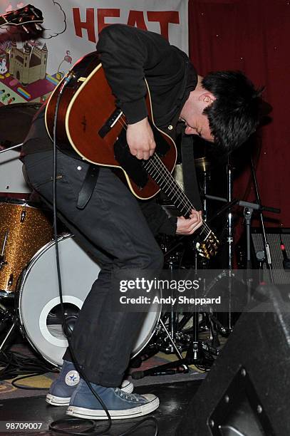 Conor J. O'Brian of Irish indie folk band Villagers performs on stage at Madame Jojo's on April 27, 2010 in London, England.