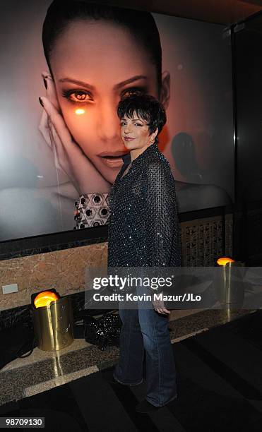 Liza Minnelli attends Jennifer Lopez's Surprise Birthday Party at the Edison Ballroom on July 25, 2009 in New York City.