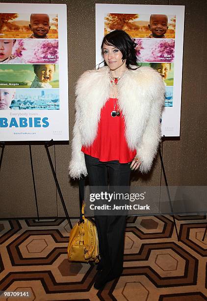 Designer Stacey Bendet attends the premiere of "Babies" at the Tribeca Grand Screening Room on April 27, 2010 in New York City.