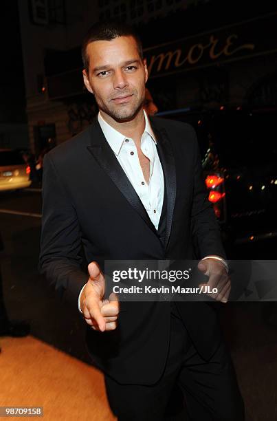 Ricky Martin attends Jennifer Lopez's Surprise Birthday Party at the Edison Ballroom on July 25, 2009 in New York City.