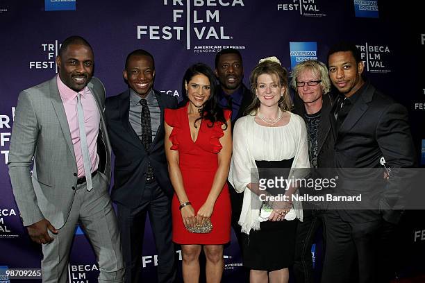 Actor Idris Elba, director Thomas Ikimi, actress Monique Gabriela Curnen, actor Eamonn Walker, producer Arabella Page Croft, composer Mark Kilian and...