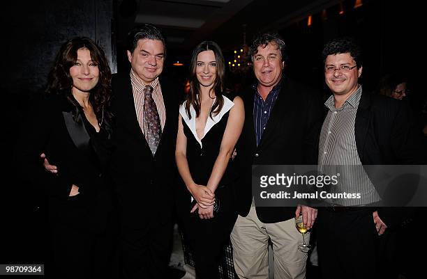 Actors Catherine Keener, Oliver Platt, Rebecca Hall, Sony Pictures Classic President Tom Bernard and producer Anthony Bragman attend the "Please...