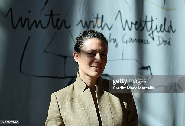 Garance Dore poses for a portrait whilst attending the Garance Dore Winter With Westfield Designer Installation launch at Westfield Bondi Junction on...