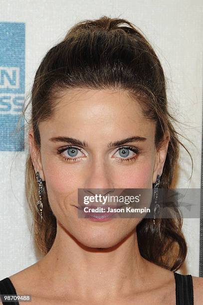 Actress Amanda Peet attends the premiere of "Please Give" during the 2010 Tribeca Film Festival at the Tribeca Performing Arts Center on April 27,...