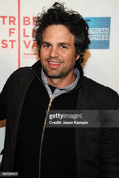 Actor Mark Ruffalo attends the premiere of "Please Give" during the 2010 Tribeca Film Festival at the Tribeca Performing Arts Center on April 27,...