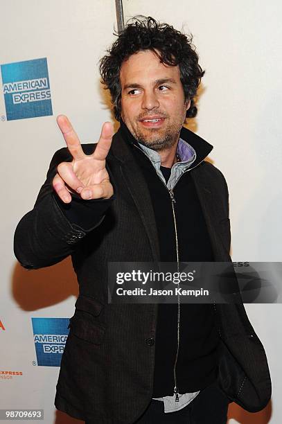 Actor Mark Ruffalo attends the premiere of "Please Give" during the 2010 Tribeca Film Festival at the Tribeca Performing Arts Center on April 27,...