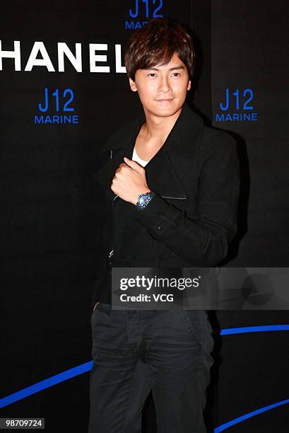 Joseph Cheng attends the Chanel J12 Marine Watch Release Conference on April 27, 2010 in Hong Kong, Hong Kong.