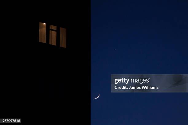 Window Moon Real Window Moon Photos and Premium High Res Pictures - Getty Images