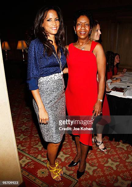 Model Veronica Webb and Althea Williams attend Rising Stars Youth Foundation Dinner Honoring Jay Williams at New York Athletic Club on April 27, 2010...