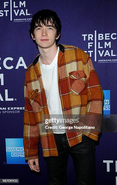 Liam Aiken attends the "The Killer Inside Me" premiere during the 9th Annual Tribeca Film Festival at the SVA Theater on April 27, 2010 in New York...