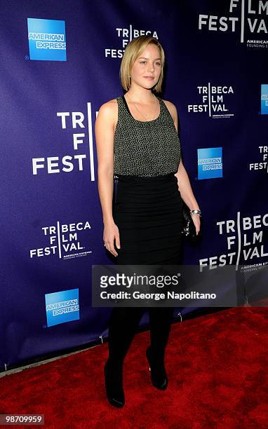 Abbie Cornish attends the "The Killer Inside Me" premiere during the 9th Annual Tribeca Film Festival at the SVA Theater on April 27, 2010 in New...