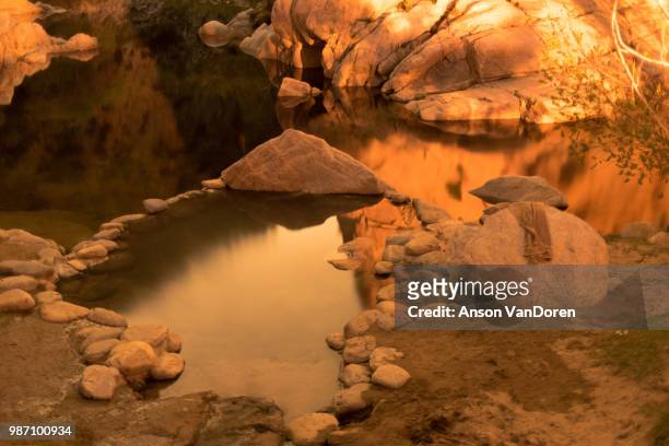 deep creek hot springs - toren stock pictures, royalty-free photos & images