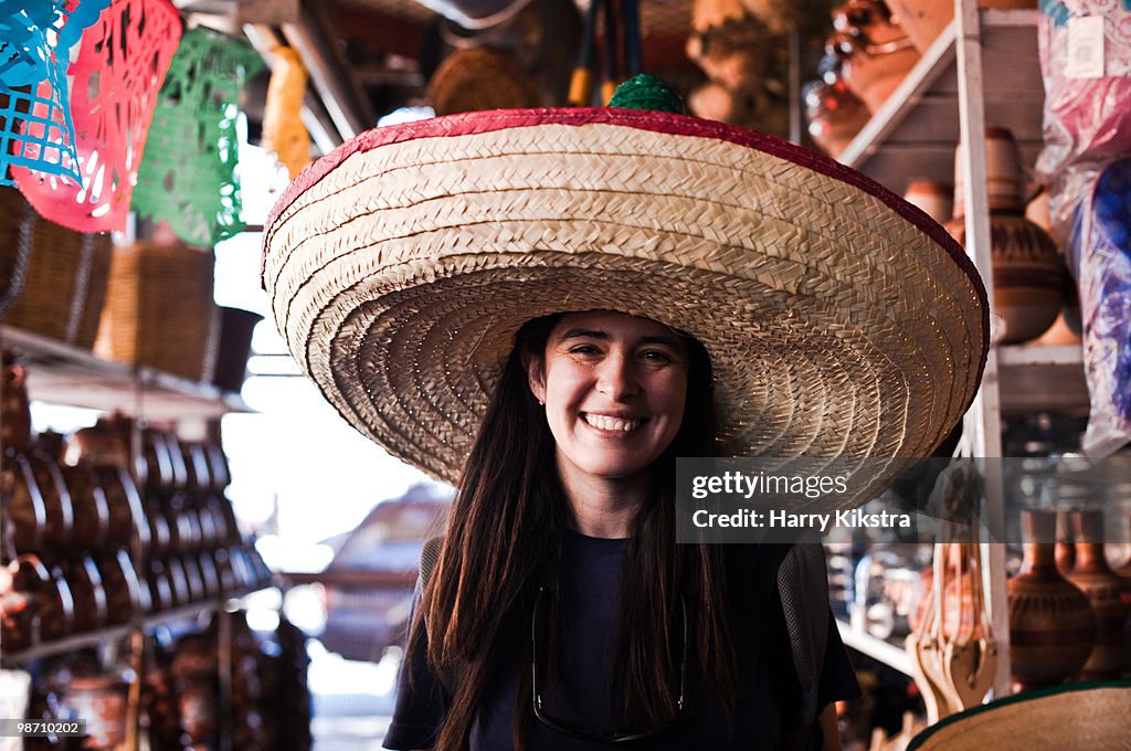 Young woman in San Sombrero