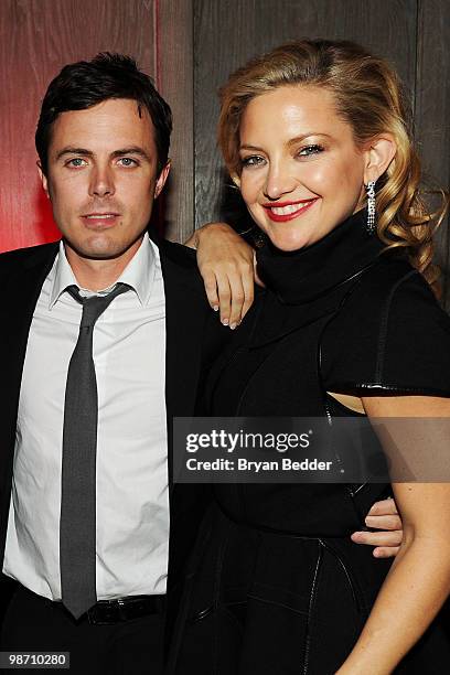 Actor Casey Affleck and Kate Hudson attends "The Killer Inside Me" after party during the 2010 Tribeca Film Festival at Avenue on April 27, 2010 in...