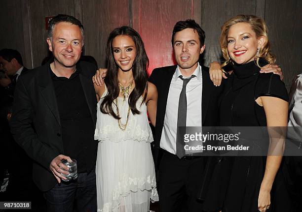Director Michael Winterbottom with actors Jessica Alba, Casey Affleck and Kate Hudson attend "The Killer Inside Me" after party during the 2010...
