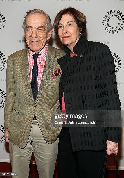 Morley Safer and Jane Safer visit the The Paley Center for Media on April 27, 2010 in New York City.