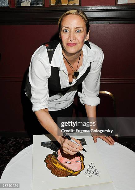 Janet McTeer attends the "God Of Carnage" cast caricature unveiling at Sardi's on April 27, 2010 in New York City.